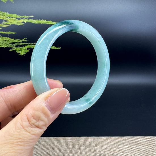 Genuine Burmese Green Jade Jadeite Bangle Bracelet ( 59.1mm )