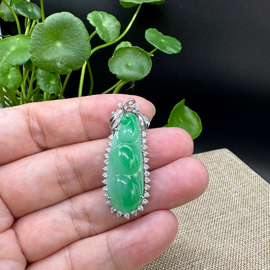 Canadian Nephrite Jade Leaf Pendant Jade Necklace Natural Jade Authentic  Jade -  Israel