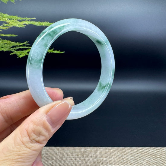 Genuine Burmese Green Jade Jadeite Bangle Bracelet ( 58mm )