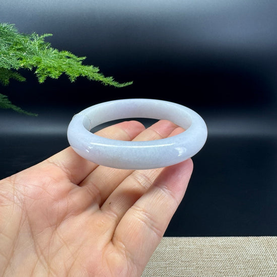 Genuine Burmese Lavender Jade Jadeite Bangle Bracelet (56mm)