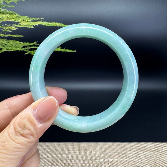 Genuine Burmese Green Jade Jadeite Bangle Bracelet ( 59mm )
