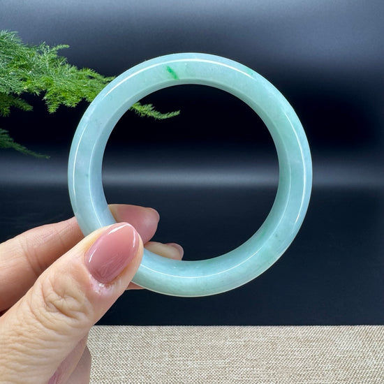 Genuine Burmese Green Jade Jadeite Bangle Bracelet ( 59.1mm )