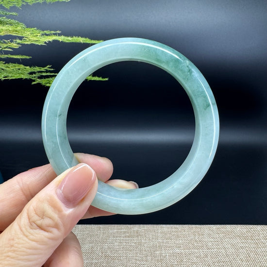 Genuine Burmese Green Jade Jadeite Bangle Bracelet ( 59.3mm )