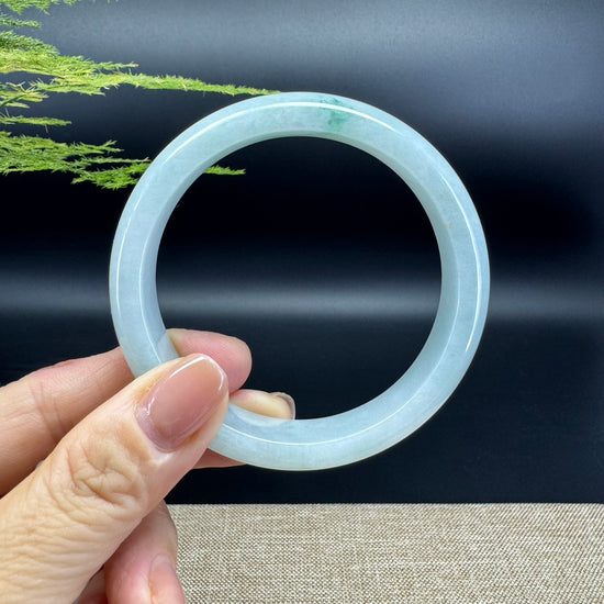 Genuine Burmese Green Jade Jadeite Bangle Bracelet ( 59.2mm )