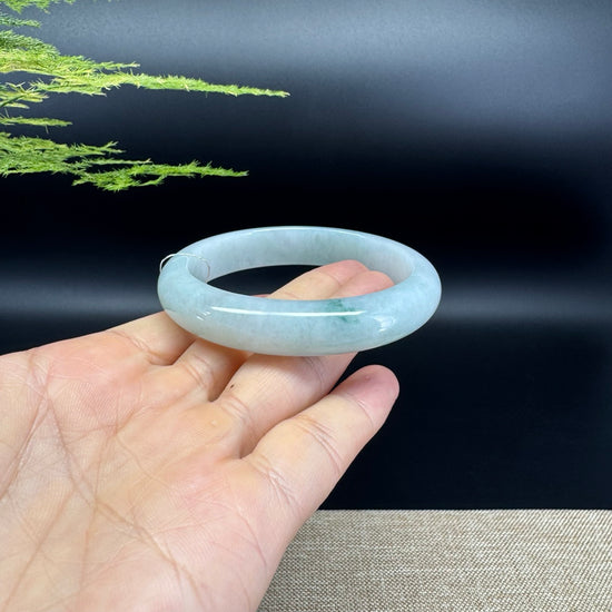 Genuine Burmese Green Jade Jadeite Bangle Bracelet ( 59.2mm )