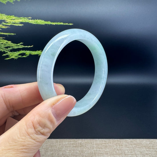 Genuine Burmese Green Jade Jadeite Bangle Bracelet ( 52.7mm )