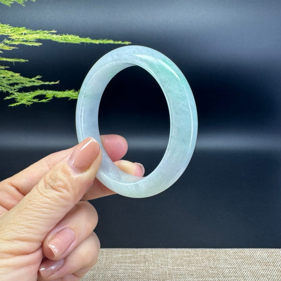 Genuine Burmese Green Jade Jadeite Bangle Bracelet ( 52.7mm )