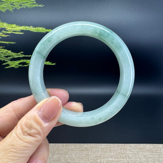 Genuine Burmese Green Jade Jadeite Bangle Bracelet ( 59.3mm )