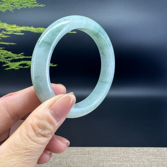 Genuine Burmese Green Jade Jadeite Bangle Bracelet ( 59.3mm )