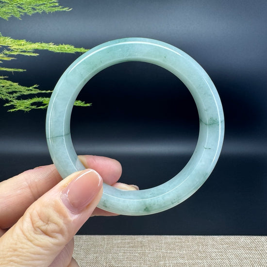 Genuine Burmese Green Jade Jadeite Bangle Bracelet ( 59.3mm )