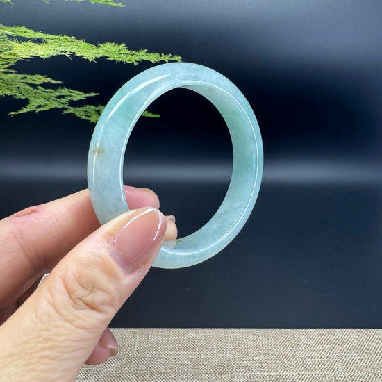 Genuine Burmese Green Jade Jadeite Bangle Bracelet ( 52.1mm )