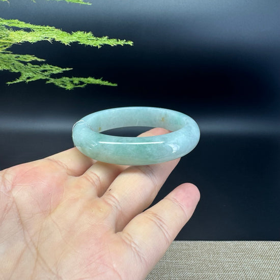 Genuine Burmese Green Jade Jadeite Bangle Bracelet ( 52.1mm )