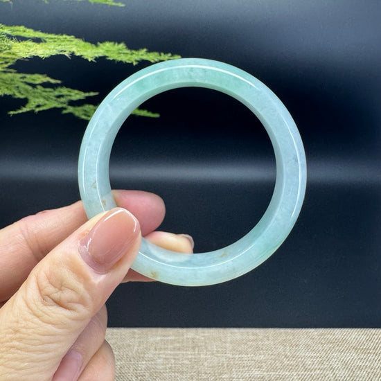 Genuine Burmese Green Jade Jadeite Bangle Bracelet ( 52.1mm )