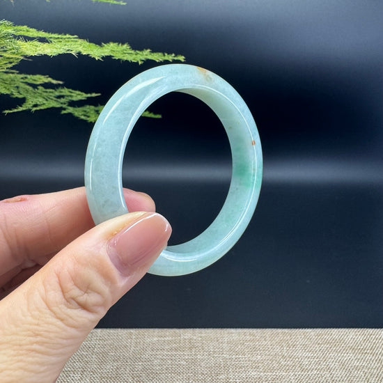 Genuine Burmese Green Jade Jadeite Bangle Bracelet (51.6mm)