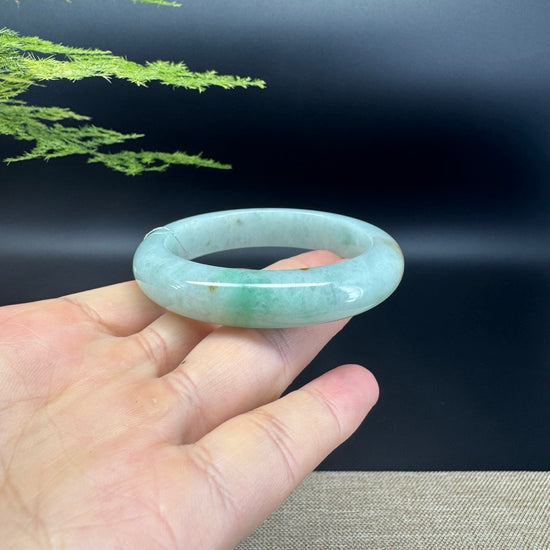 Genuine Burmese Green Jade Jadeite Bangle Bracelet (51.6mm)