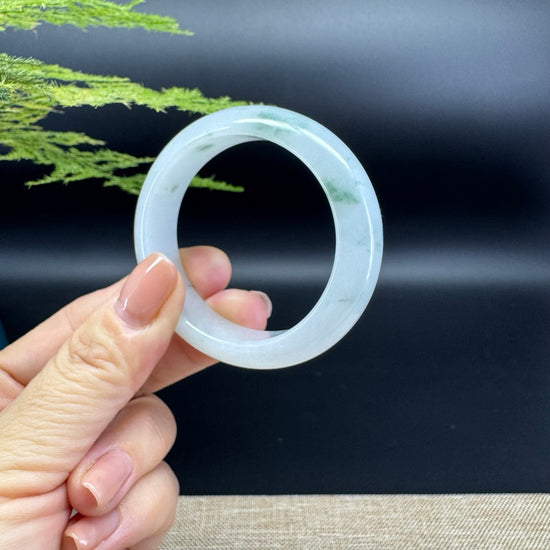 Genuine Burmese Green Jade Jadeite Bangle Bracelet ( 51.2*45.3mm )