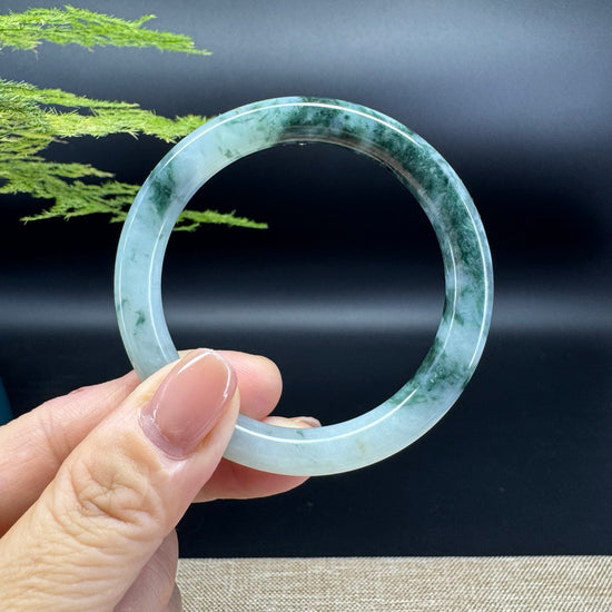 Genuine Burmese Green Jade Jadeite Bangle Bracelet ( 51.3mm )