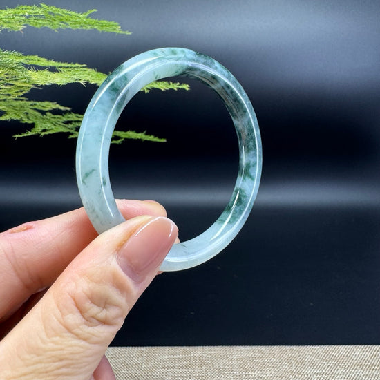 Genuine Burmese Green Jade Jadeite Bangle Bracelet ( 51.3mm )