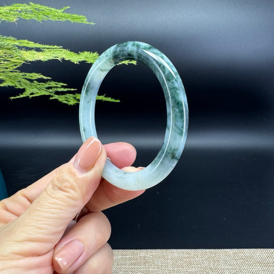 Genuine Burmese Green Jade Jadeite Bangle Bracelet ( 51.3mm )