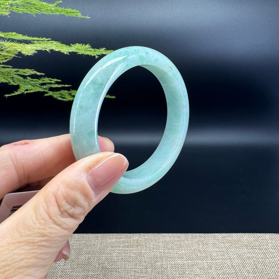 Genuine Burmese  Green Jade Jadeite Bangle Bracelet ( 53mm )