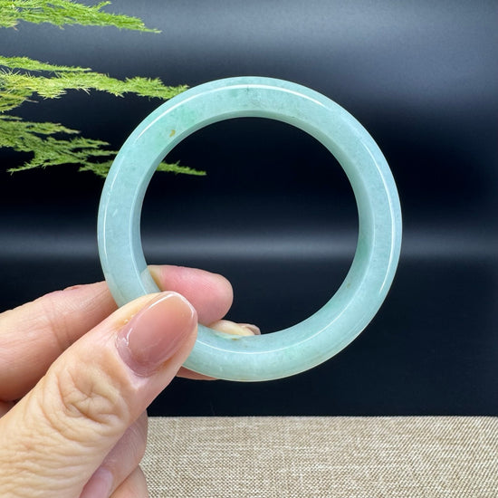 Genuine Burmese  Green Jade Jadeite Bangle Bracelet ( 53mm )