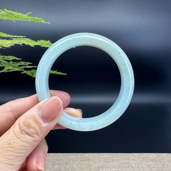 Genuine Burmese Apple Green Jade Jadeite Bangle Bracelet ( 53mm )