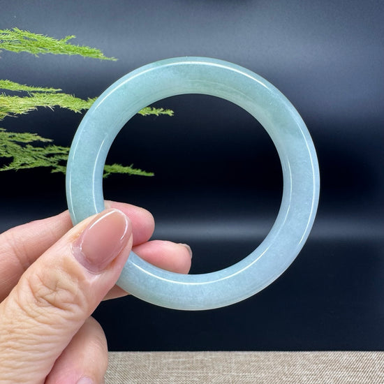 Genuine Burmese Green Jade Jadeite Bangle Bracelet ( 53.6mm )