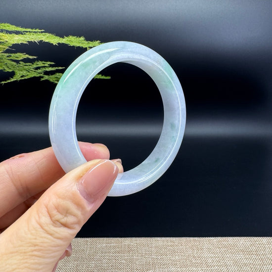 Genuine Burmese Green Jade Jadeite Bangle Bracelet (54.4mm)