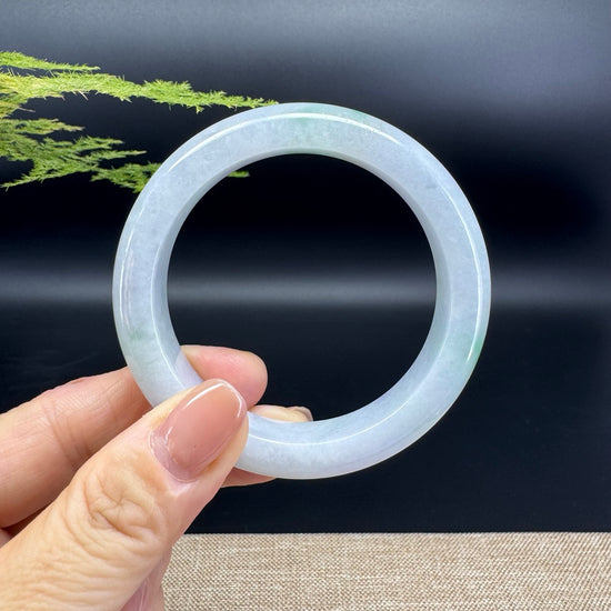 Genuine Burmese Green Jade Jadeite Bangle Bracelet (54.4mm)
