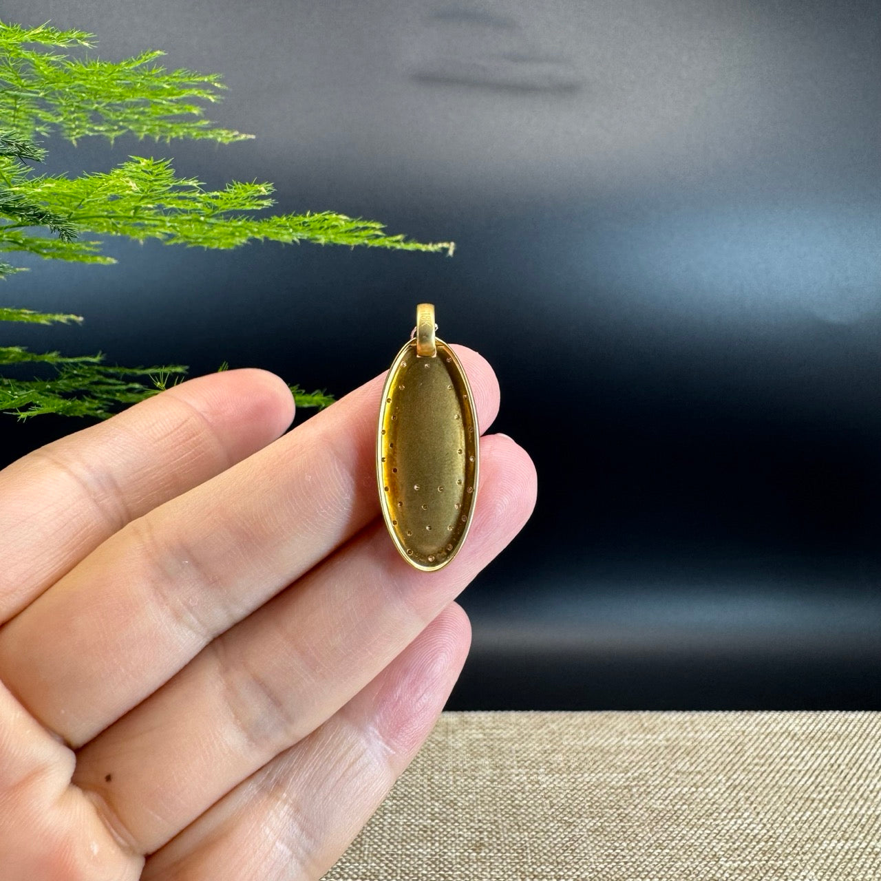 RealJade® "Lucky Polygon Three-Dimensional Jade" Natural Green Jade Diamonds Classic Pendant Necklace