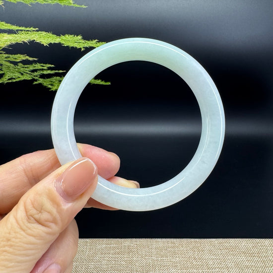 Genuine Burmese Green Jade Jadeite Bangle Bracelet ( 54.7mm )
