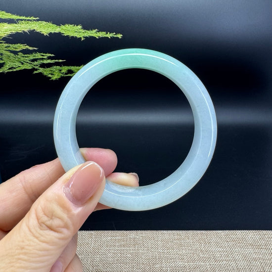Genuine Burmese Green Jade Jadeite Bangle Bracelet (54.9mm)