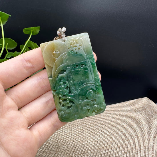 RealJade® High-End Jadeite Jade Dragon Pendant Necklace ( Collectibles )
