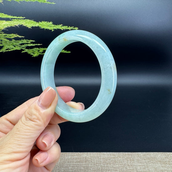 Genuine Burmese Green Jade Jadeite Bangle Bracelet ( 54.8mm )