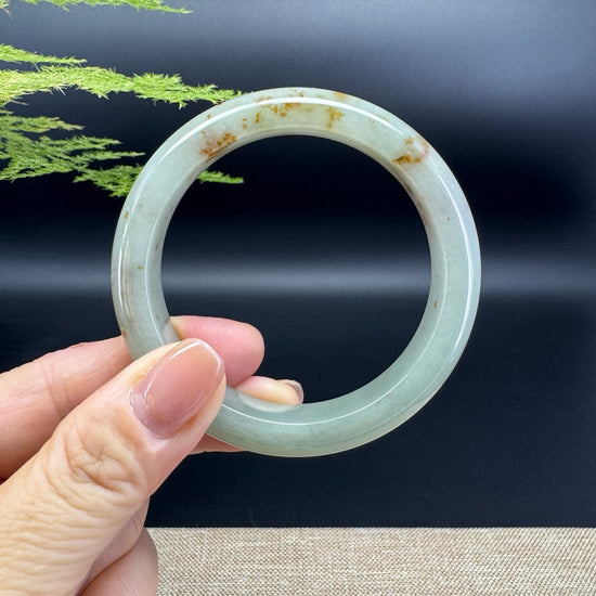 Genuine Burmese Yellow Green Jade Jadeite Bangle Bracelet ( 54.9mm )