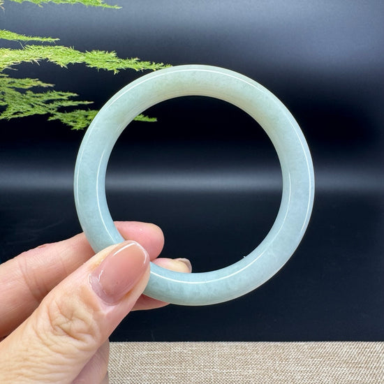 Genuine Burmese Yellow Green Jade Jadeite Bangle Bracelet ( 54.1mm )