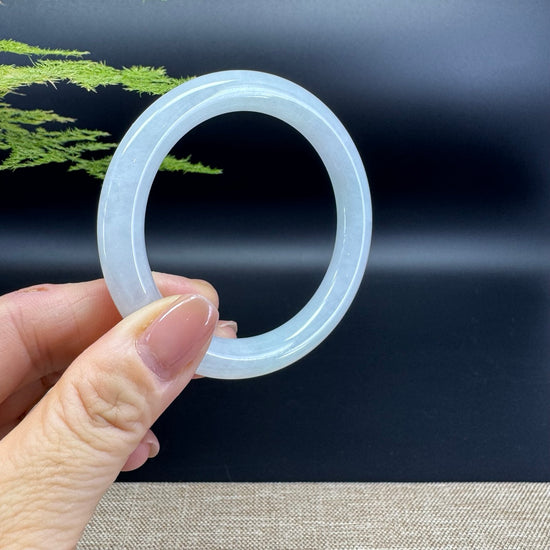 Genuine Burmese Green Jade Jadeite Bangle Bracelet ( 54.7mm )