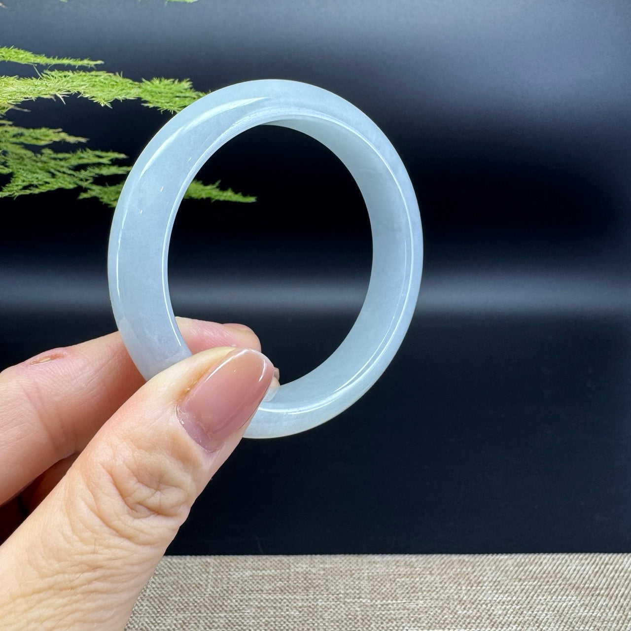 Genuine Burmese Green Jade Jadeite Bangle Bracelet ( 54mm )