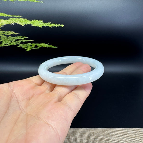 Genuine Burmese Icy Jade Jadeite Bangle Bracelet ( 54.8mm )