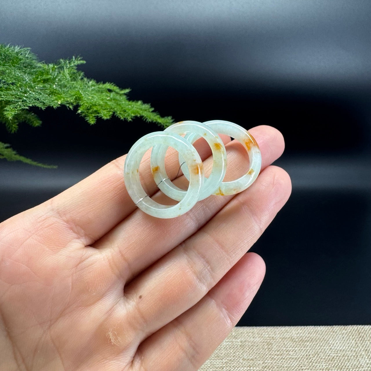 RealJade® Burmese Yellow Mint Green Traditional Jadeite Jade Ring