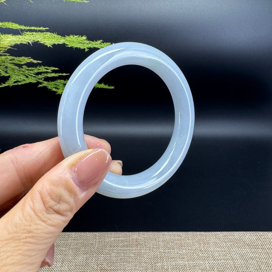 Genuine Burmese Icy Jade Jadeite Bangle Bracelet ( 54.8mm )