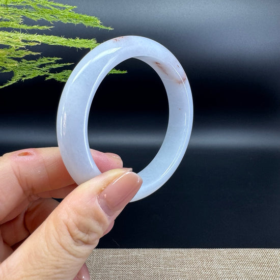 Genuine Burmese Lavender Jade Jadeite Bangle Bracelet ( 54.8mm )