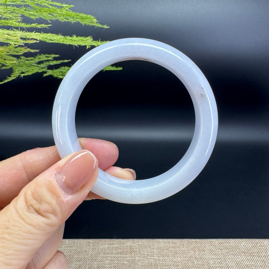 Genuine Burmese Lavender Jade Jadeite Bangle Bracelet ( 54.8mm )