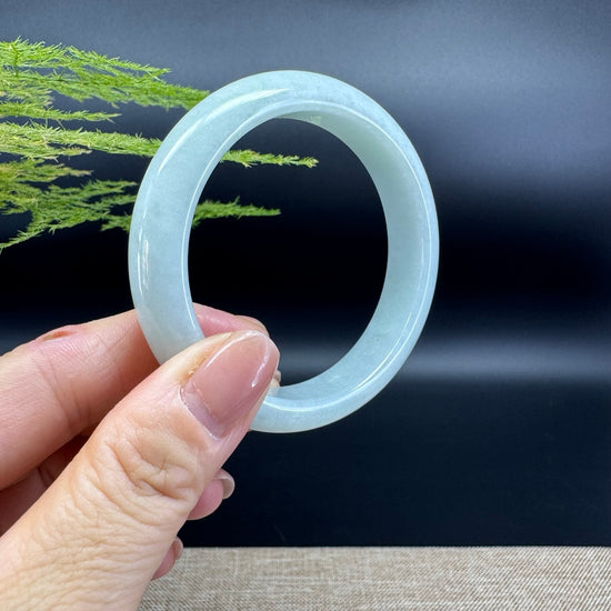 Genuine Burmese Green Jade Jadeite Bangle Bracelet ( 54.5mm )