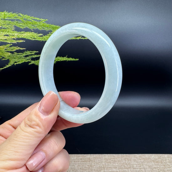 Genuine Burmese Green Jade Jadeite Bangle Bracelet ( 54.5mm )