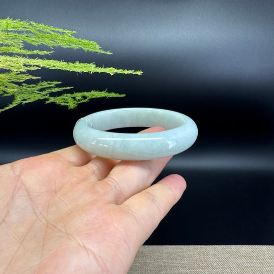 Genuine Burmese Green Jade Jadeite Bangle Bracelet ( 54.5mm )
