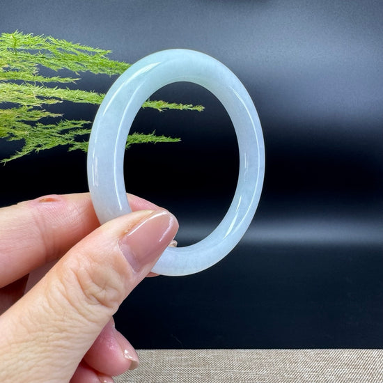 Genuine Burmese Green Jade Jadeite Bangle Bracelet ( 54.7mm )