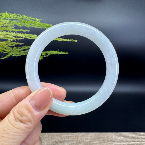 Genuine Burmese Green Jade Jadeite Bangle Bracelet ( 54.7mm )