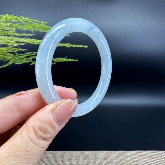 Genuine Burmese Green Jade Jadeite Bangle Bracelet ( 54.3mm )