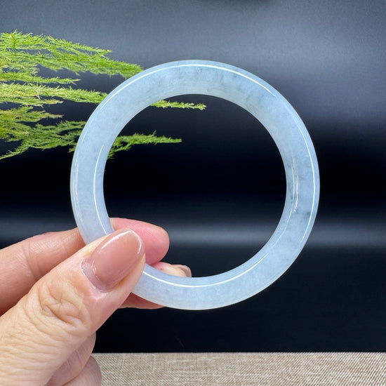 Genuine Burmese Green Jade Jadeite Bangle Bracelet ( 54.3mm )